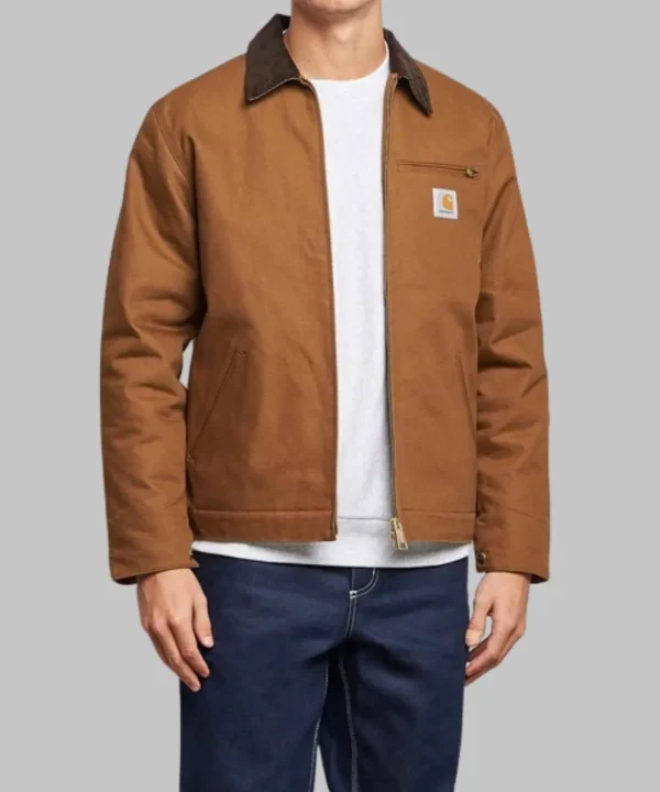 carhartt wip detroit jacket dusty hamilton brown