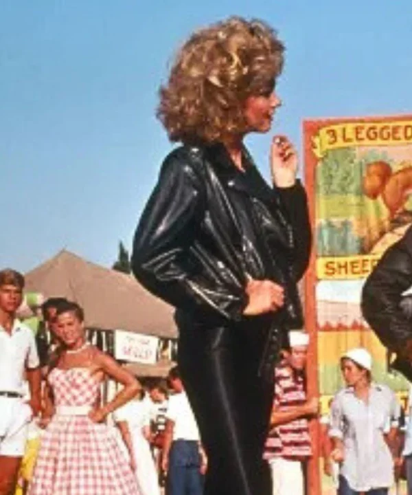 olivia newton john grease leather jacket​