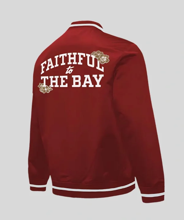 San Francisco 49ers Mitchell & Ness Scarlet AAPI Apex Collection Jacket